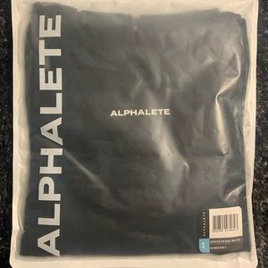 Alphalete black camo surface crop tank hoodie